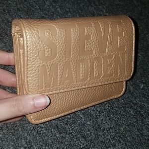 Rose Gold Steve Madden Jumbo Wallet clutch NWOT